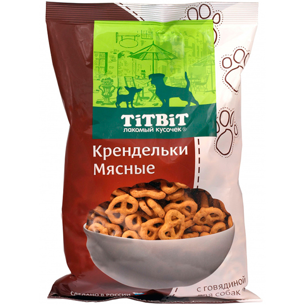 0026400.jpg Титбит Крендельки мясные с говядиной печенье для собак 500 г — изображение 1