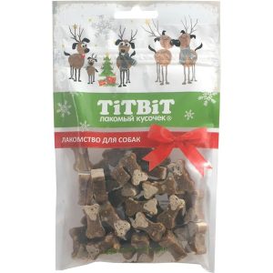 Титбит НГ Косточки мясные для собак с индейкой и творогом