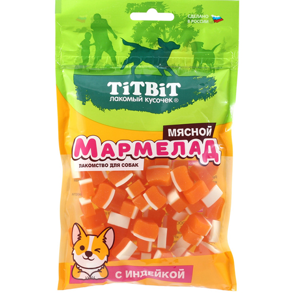0028492.jpg Титбит Мармелад мясной с индейкой 120 г — изображение 1